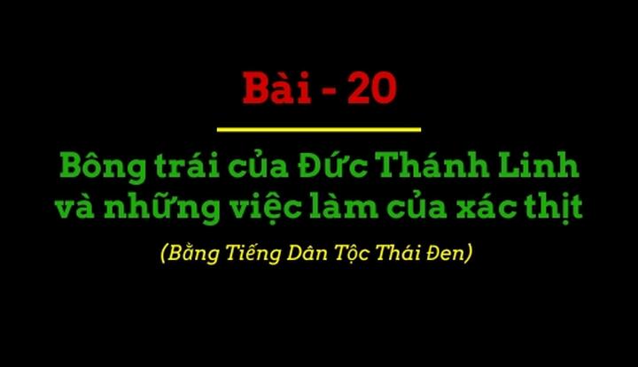 Bông trái của Đức Thánh Linh và những việc làm của xác thịt Bông trái của Đức Thánh Linh và những việc làm của xác thịt